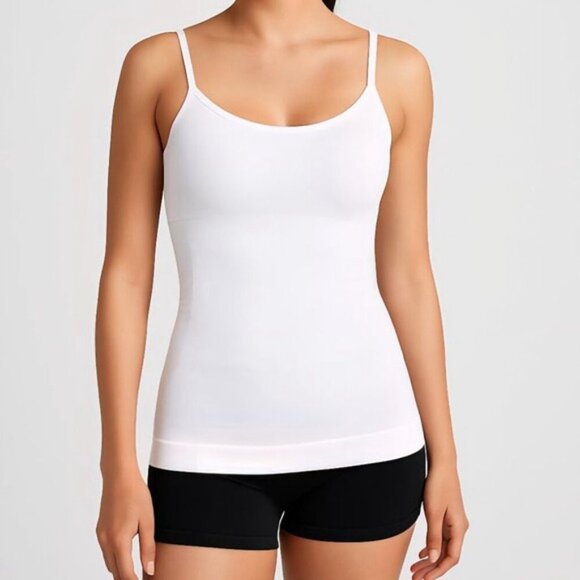 Shapermint Empetua Scoop Neck Cami Camisole Tank Top White Size Large NWOT - Picture 1 of 7